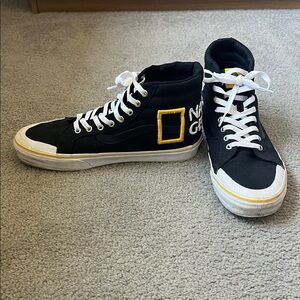 Vans National Geographic Black High-Top popular SK8-HI